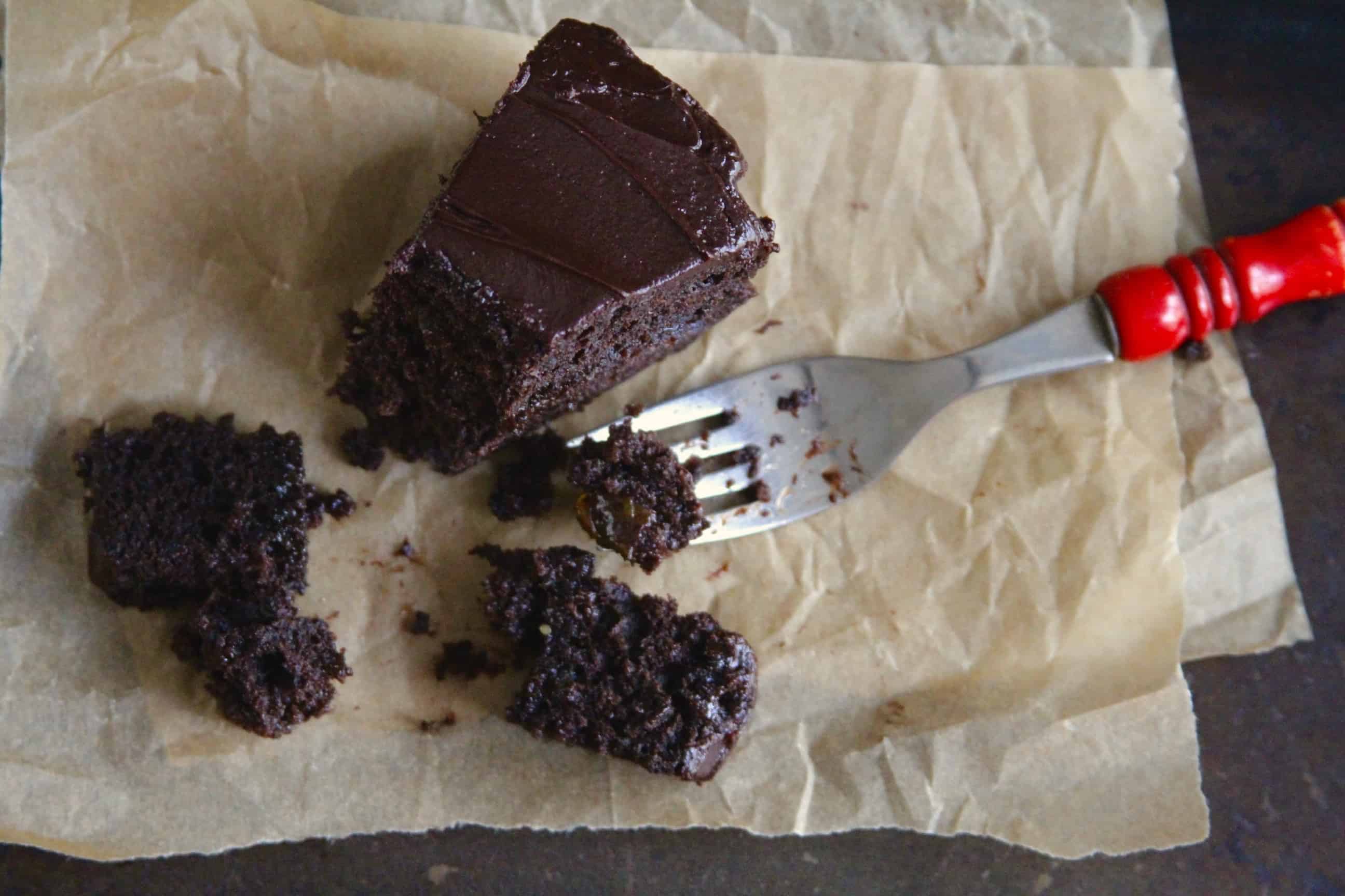 Buckwheat Chocolate Layer Cake w/ Salted Dark Chocolate Frosting