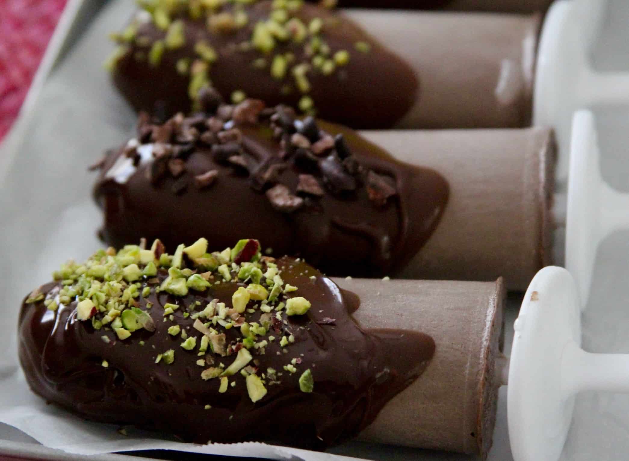Chocolate Cheesecake Popsicles