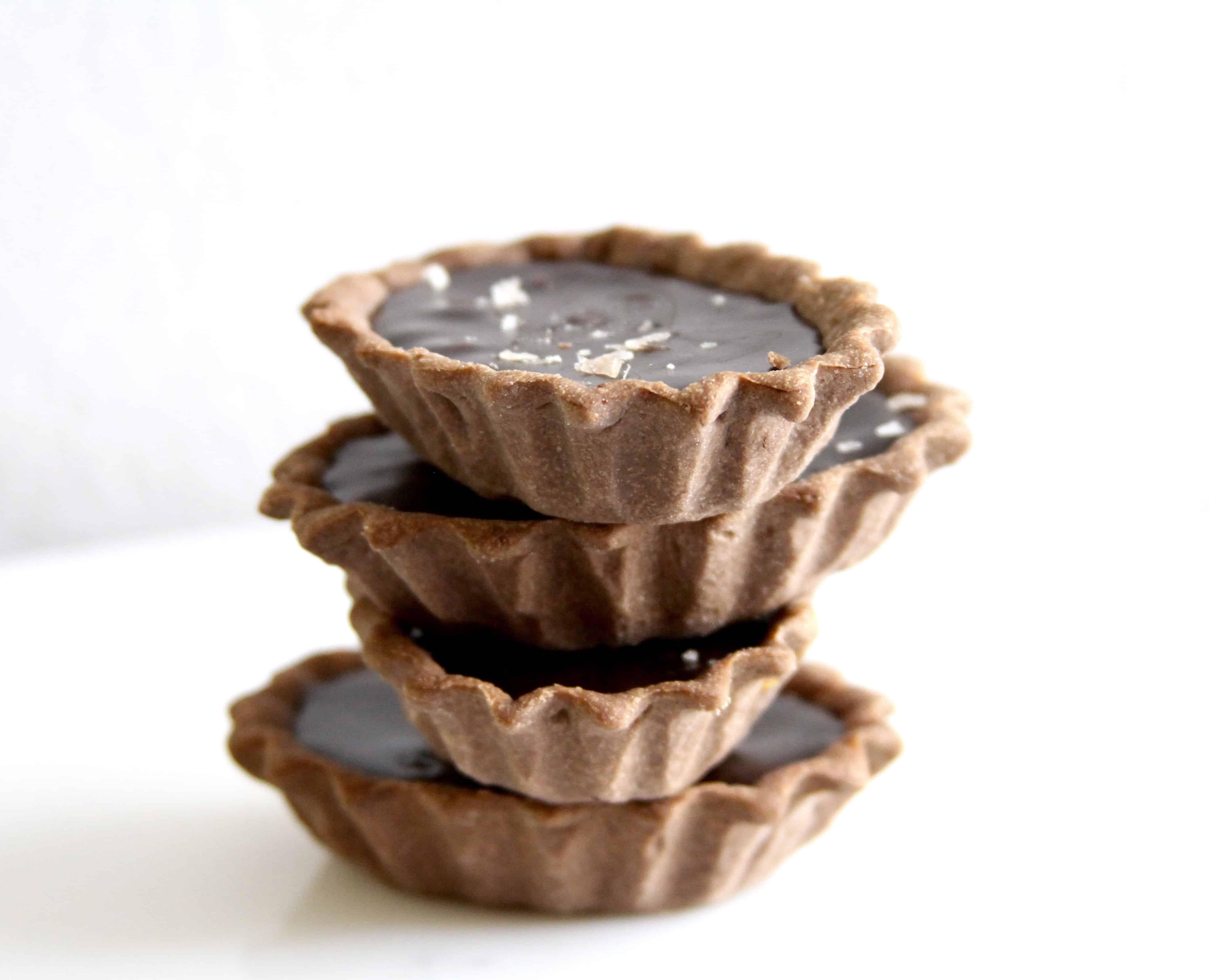 Dark Chocolate Caramel Tarts