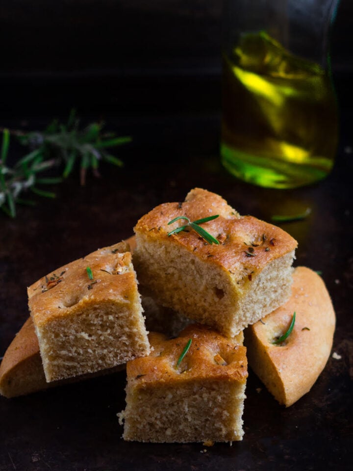 Herb & Garlic Focaccia easy bread baking