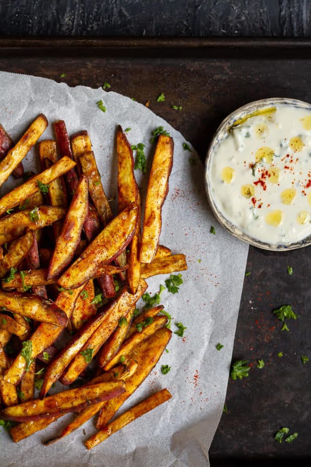 Baked Sweet Potato Fries - Just a Taste