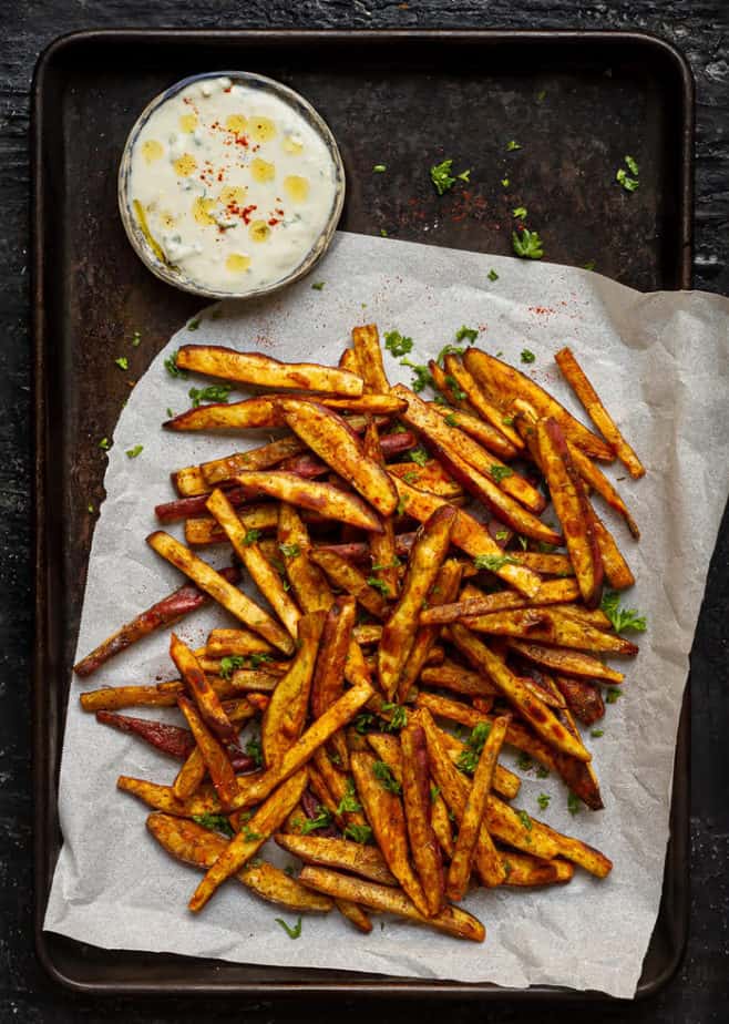 Baked Sweet Potato Fries | easy Healthy Sweet Potato Fries