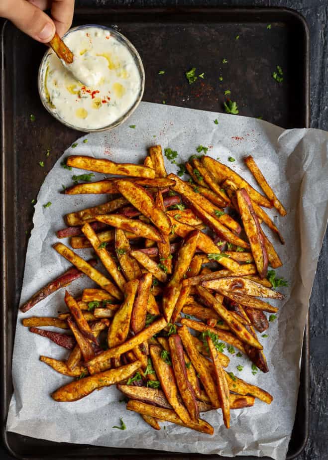 Baked Sweet Potato Fries | easy Healthy Sweet Potato Fries