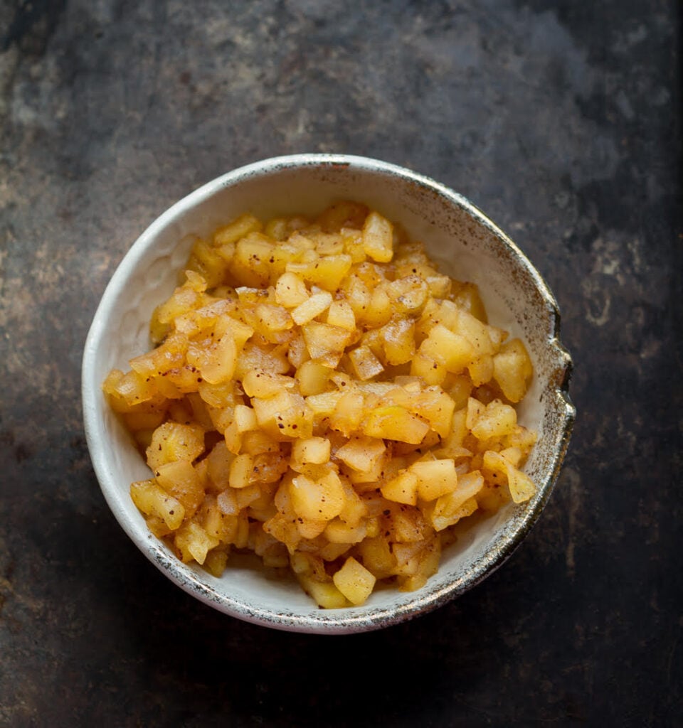 Filling for the Gluten-free Apple Hand Pies | easy apple pie recipe