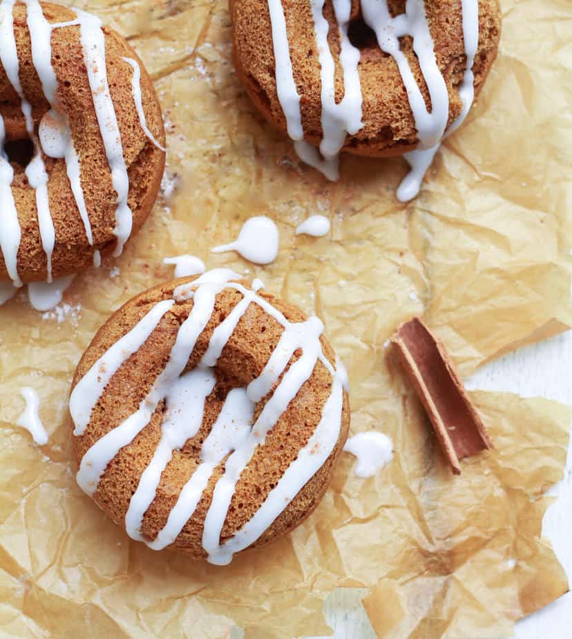 Vegan Baked Cinnamon Donuts | Easy donut recipe