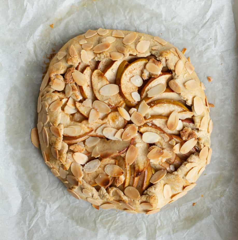 Apple Marzipan Galette | Easy gluten-free apple galette with homemade marzipan