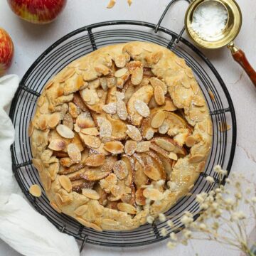 Apple Marzipan Galette | Easy gluten-free apple galette with homemade marzipan