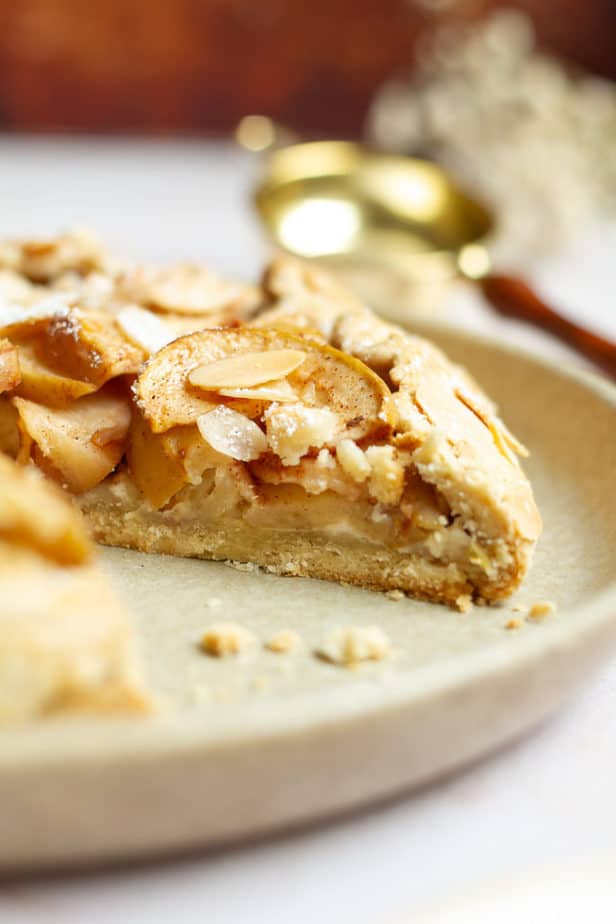 Apple Marzipan Galette | Easy gluten-free apple galette with homemade marzipan