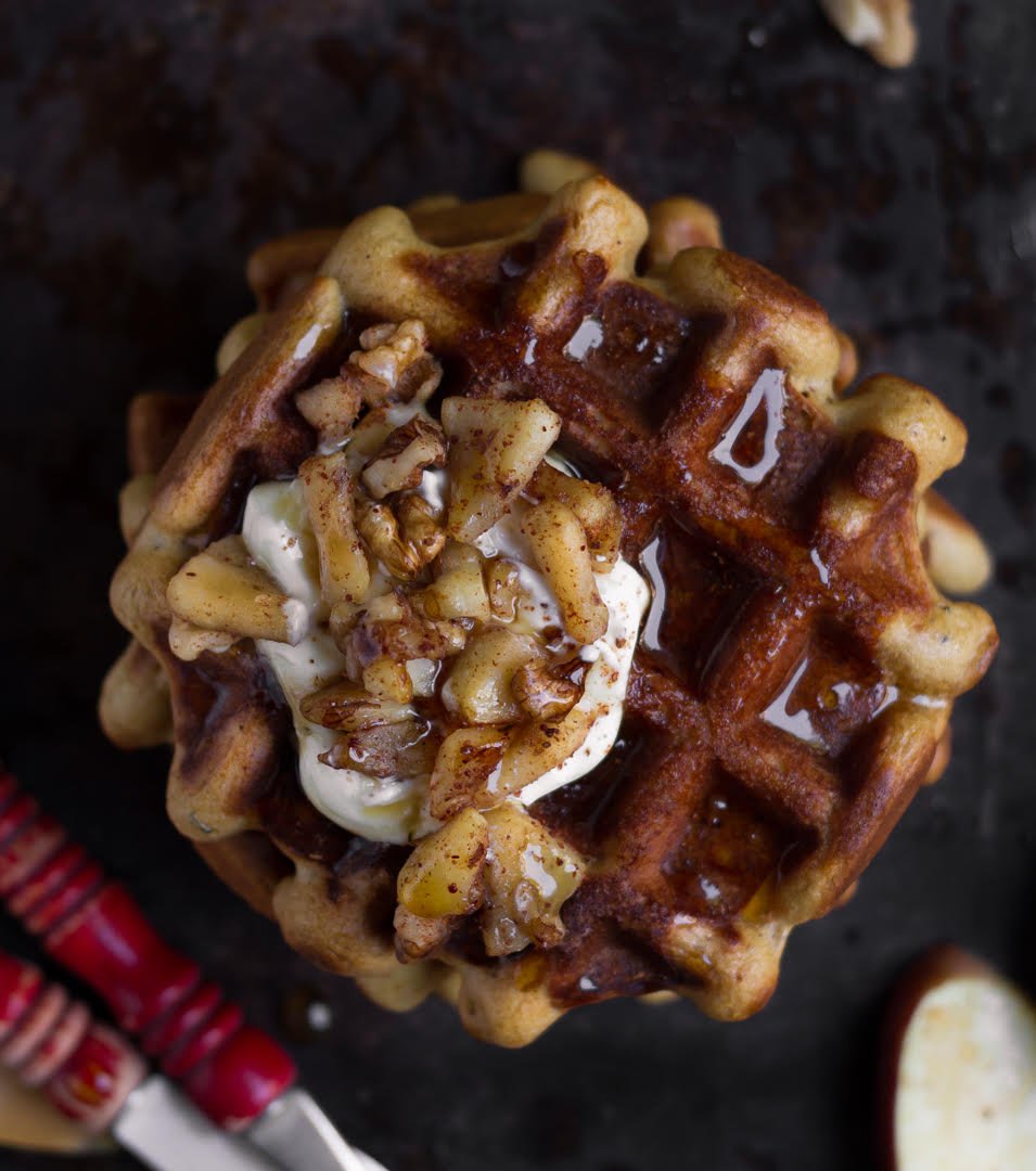 Apple Cinnamon Waffles 