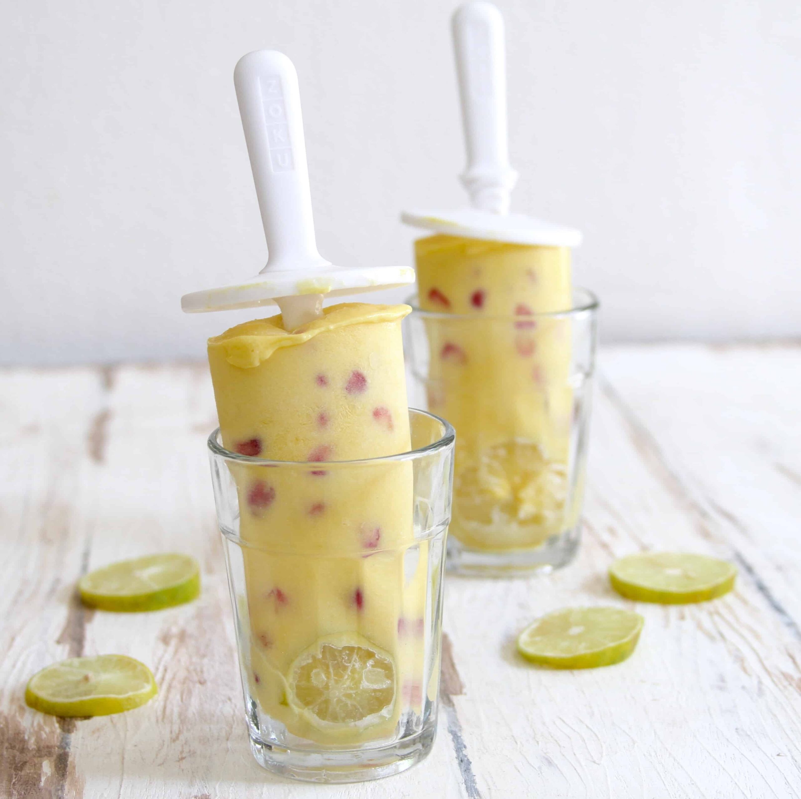 Mango Lemon Cashew Popsicles