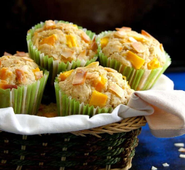 Mango Coconut Muffins easy delicious recipe