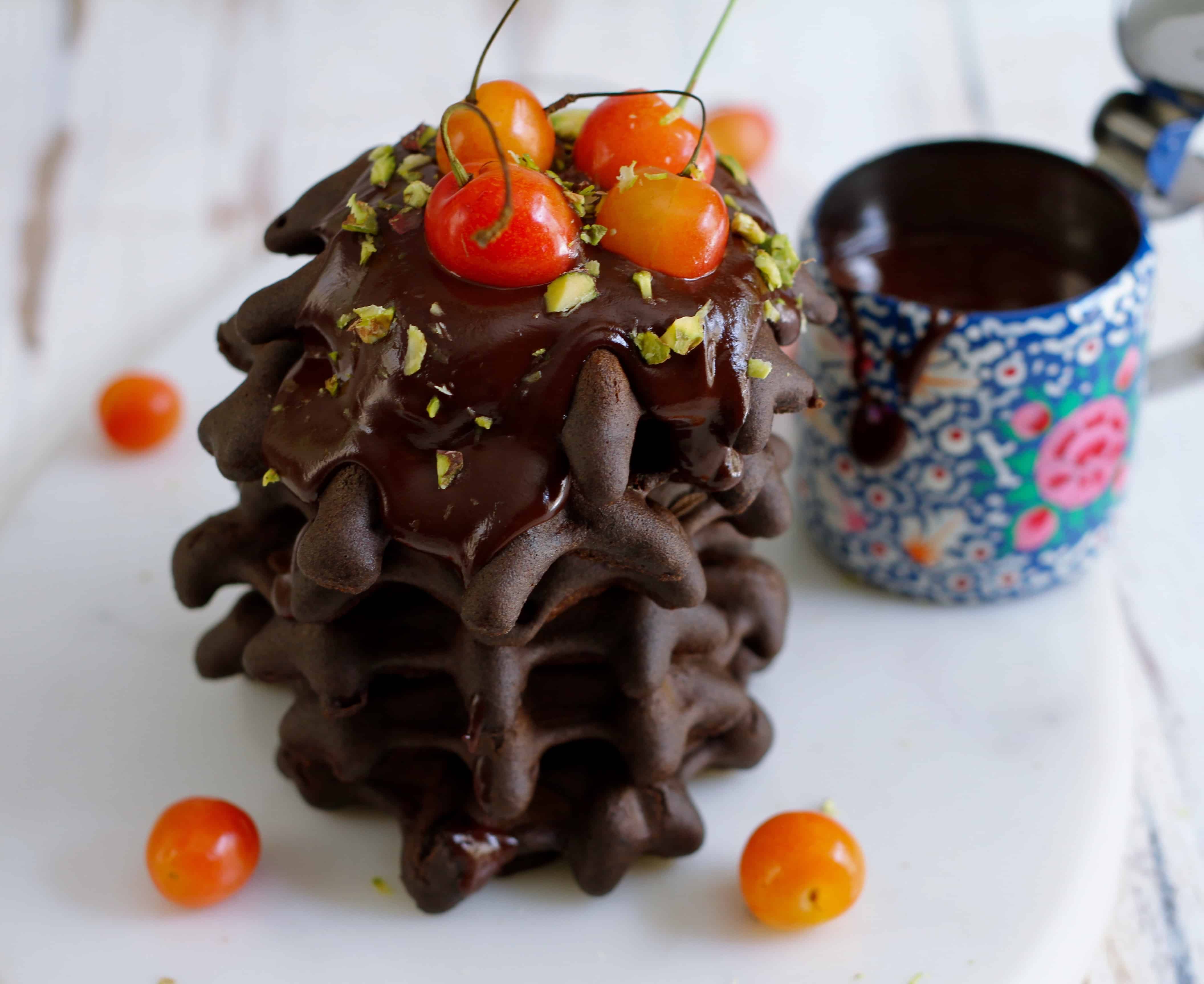 Glutenfree Brownie Waffles