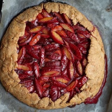 Glutenfree Chai Spiced Plum Galette