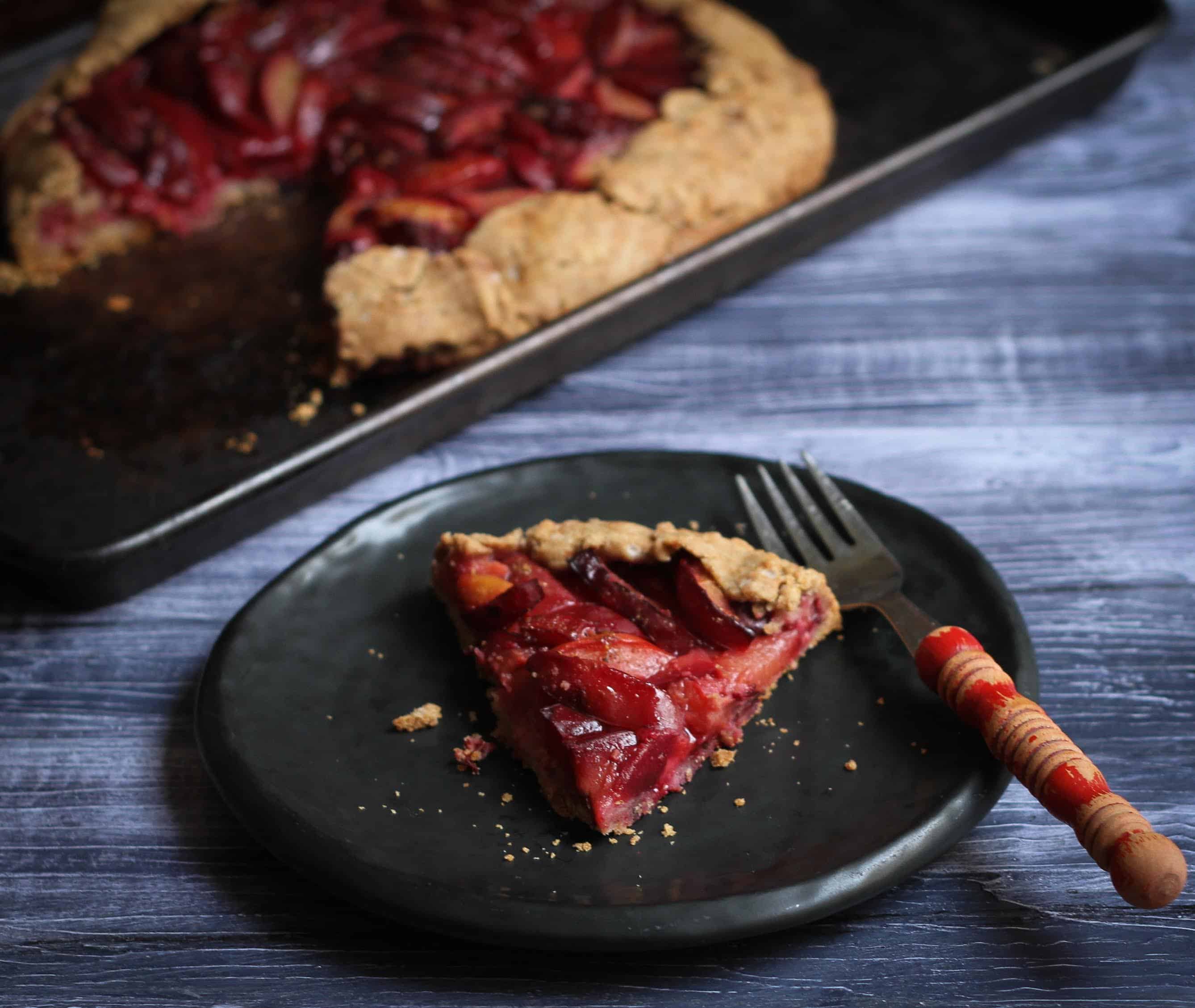 Glutenfree Chai Spiced Plum Galette