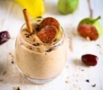 Fig & Date Smoothie, vegan, dairy free, refined sugarfree, healthy, easy cooking