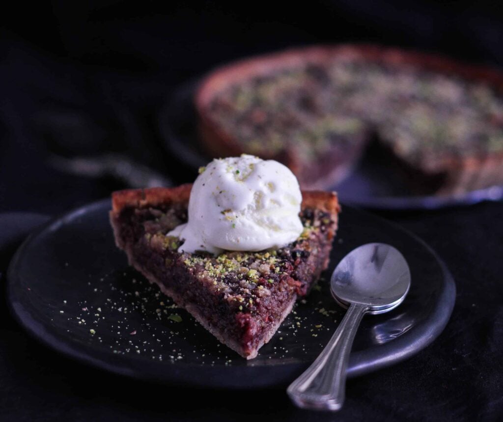 Best Mulberry Pie with crumble