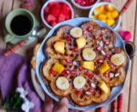 Eggless Classic Waffles ( Vegan) breakfast dairyfree healthy fruits easy recipe