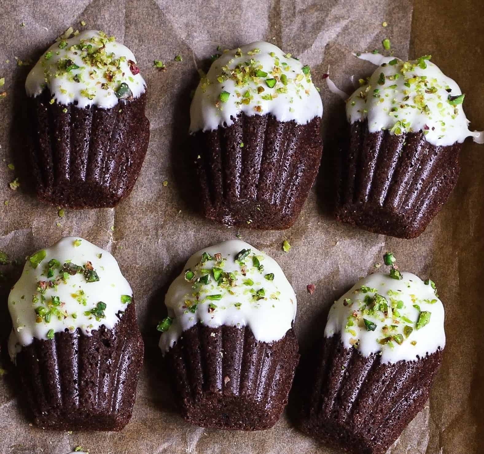 Chocolate Madeleines French pastry Tea cakes dessert snack cookie Mother's Day