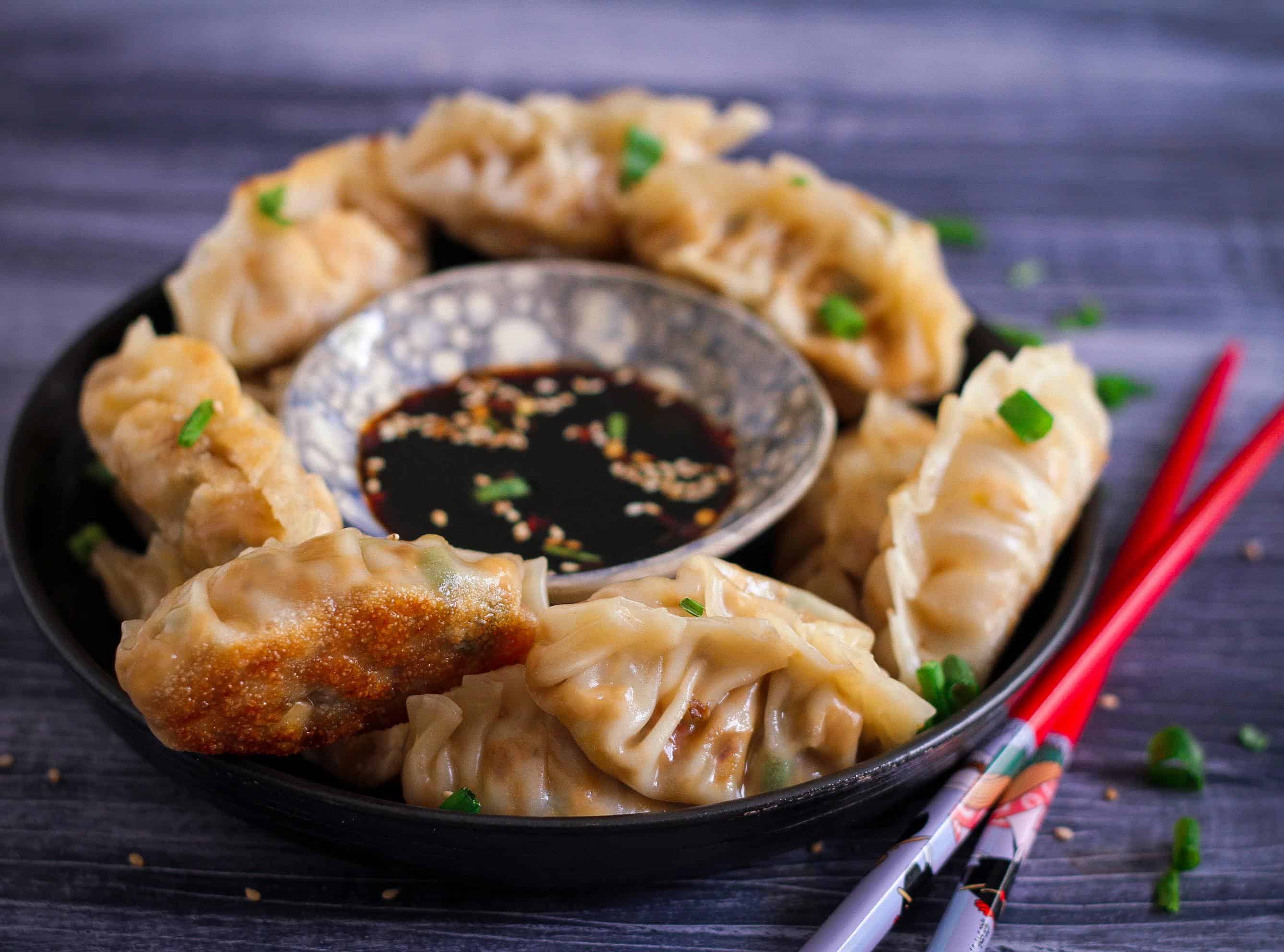 Tofu Potstickers vegan healthy vegetarian 