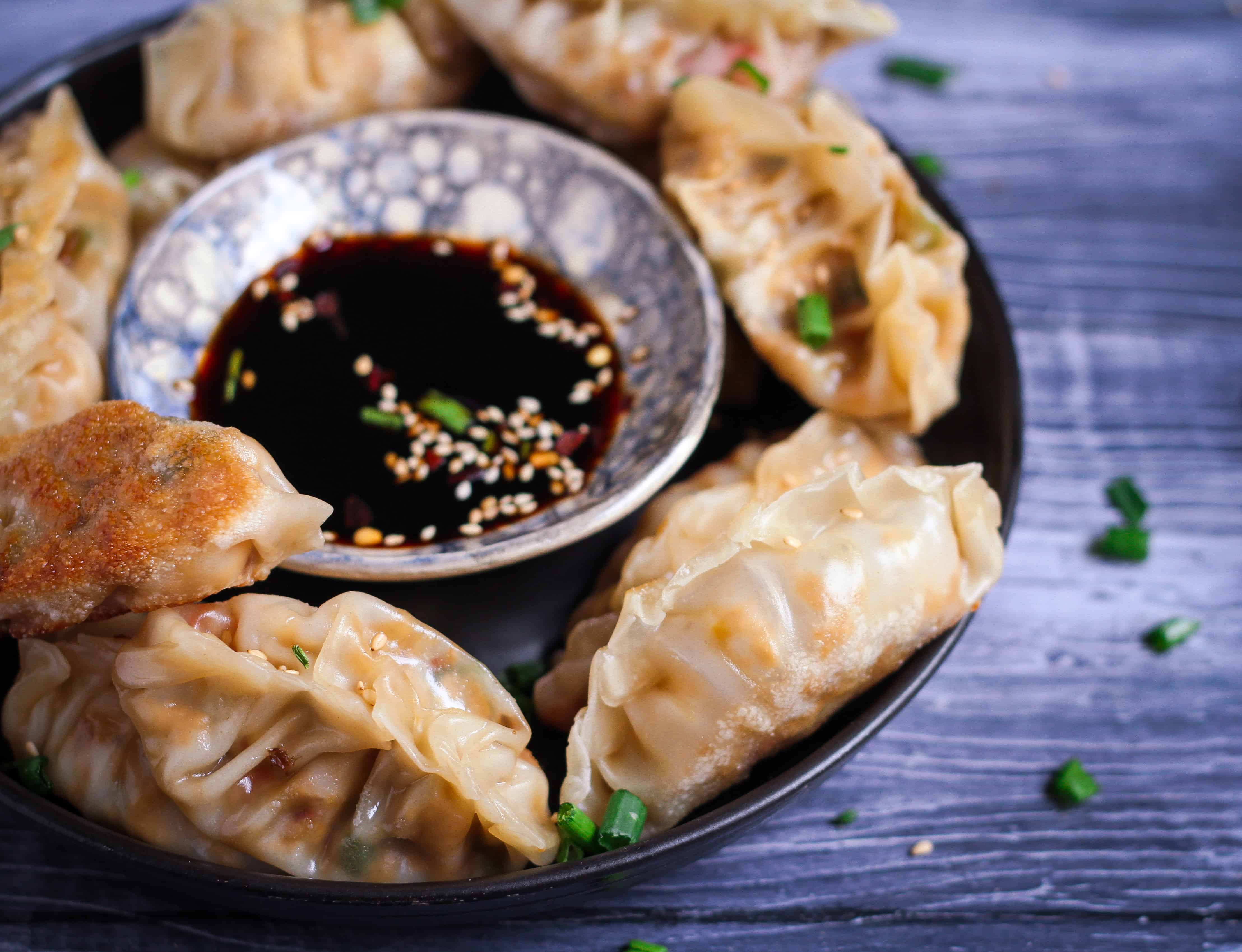 Tofu Potstickers vegan healthy vegetarian easy recipe