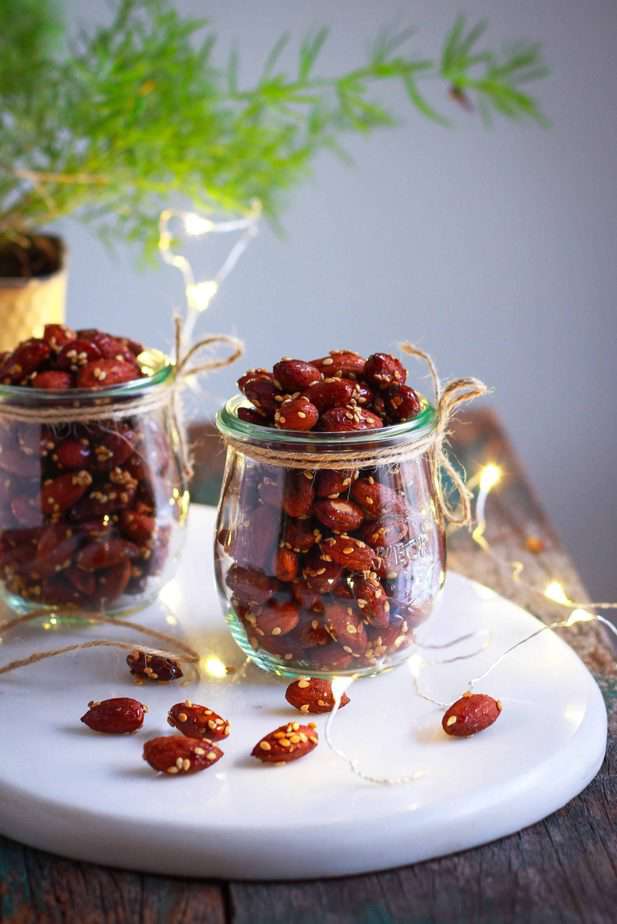 Honey Sesame Almonds healthy snacking festive edible gifting