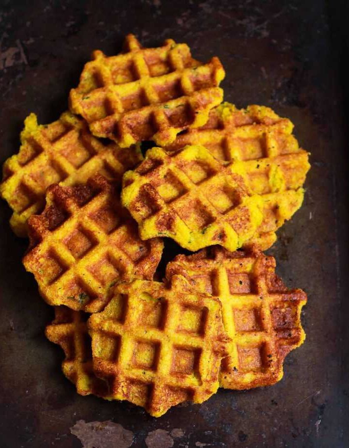 Sweet Potato Cornmeal Waffles easy healthy glutenfree recipe
