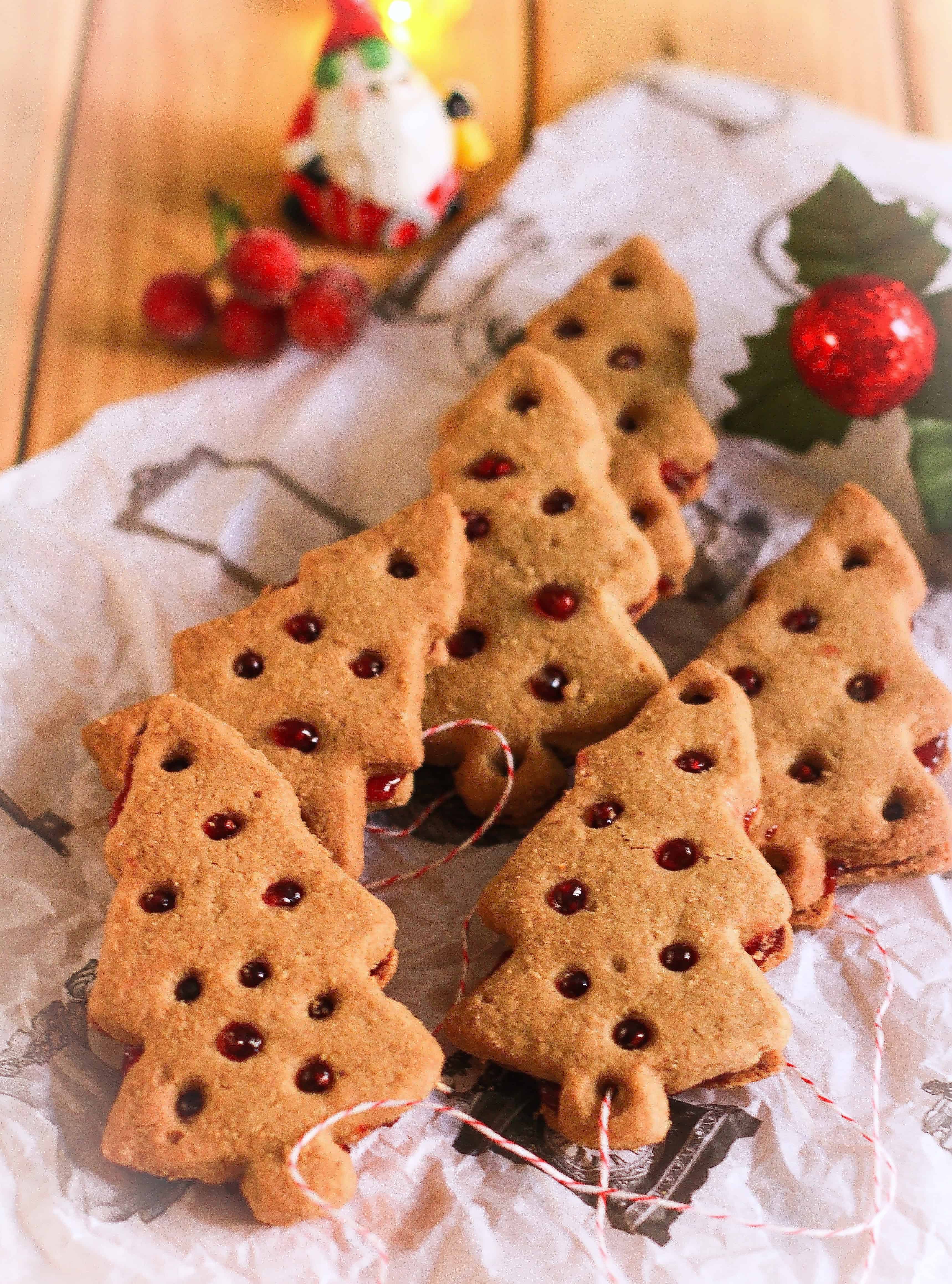 Lemon Buckwheat Linzer Cookies vegan glutenfree Christmas baking