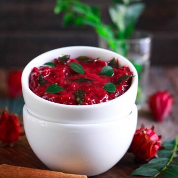 Roselle Flower Chutney Indian Cuisine vegan glutenfree easy healthy recipe