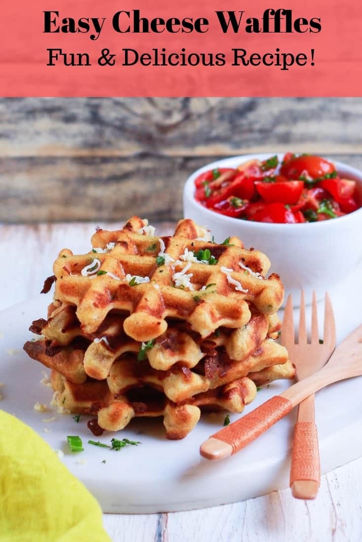 Easy Cheese Waffles | Savory Healthy Easy Recipe