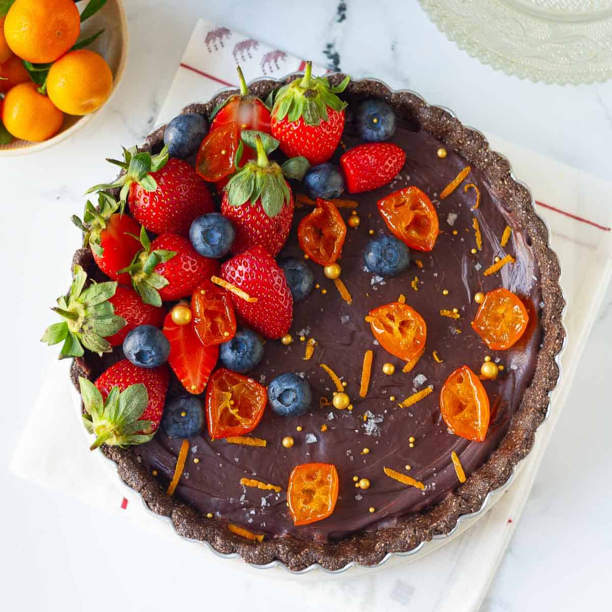 Chocolate Orange Tart - Tasha's Artisan Foods