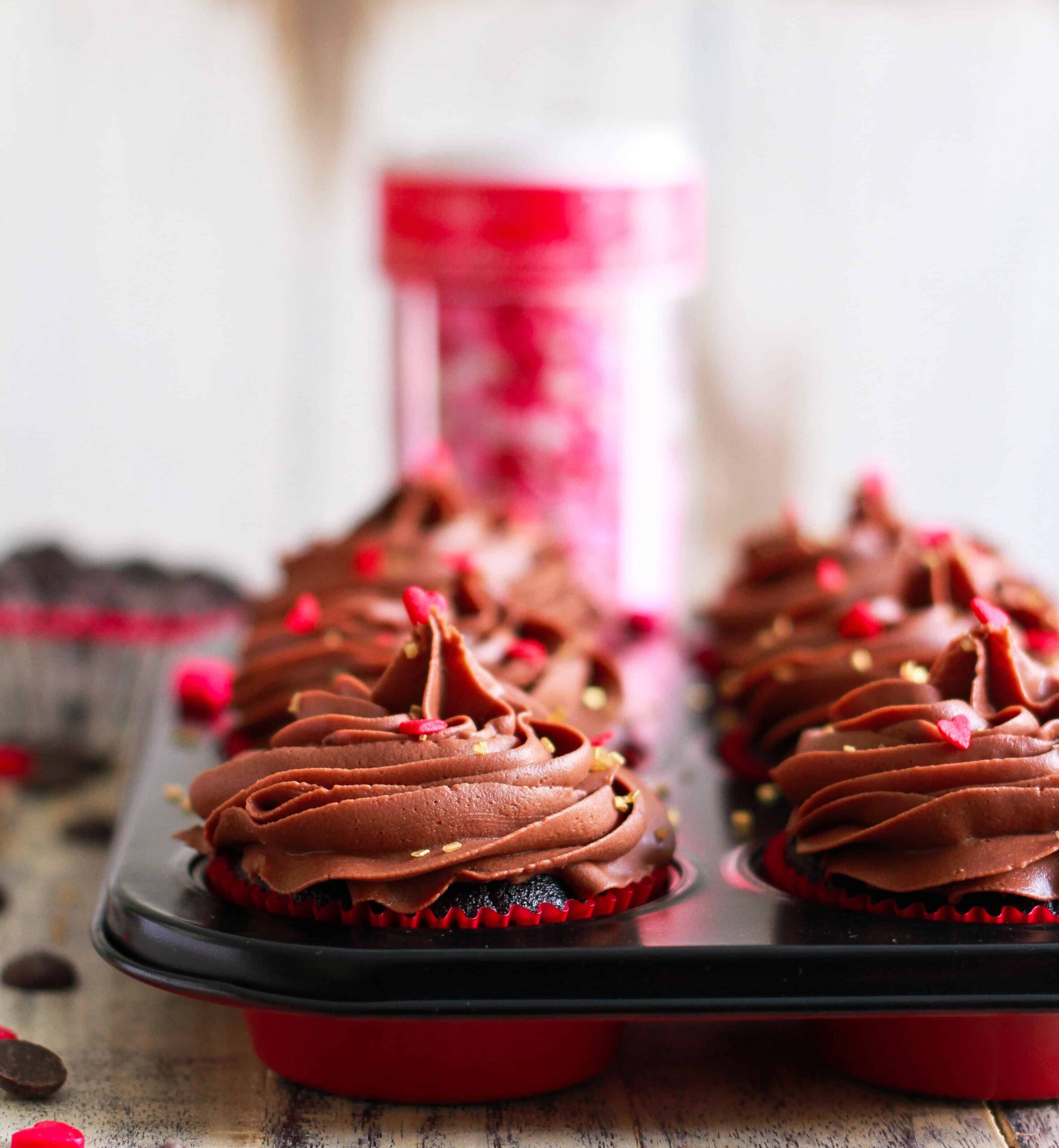 Mocha Cupcakes With Chocolate Frosting