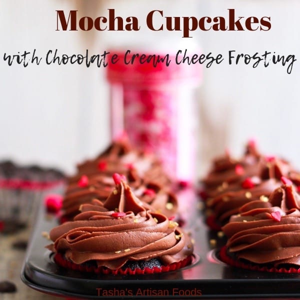 Mocha Cupcakes with Chocolate Cream Cheese Frosting infused with Baileys glutenfree