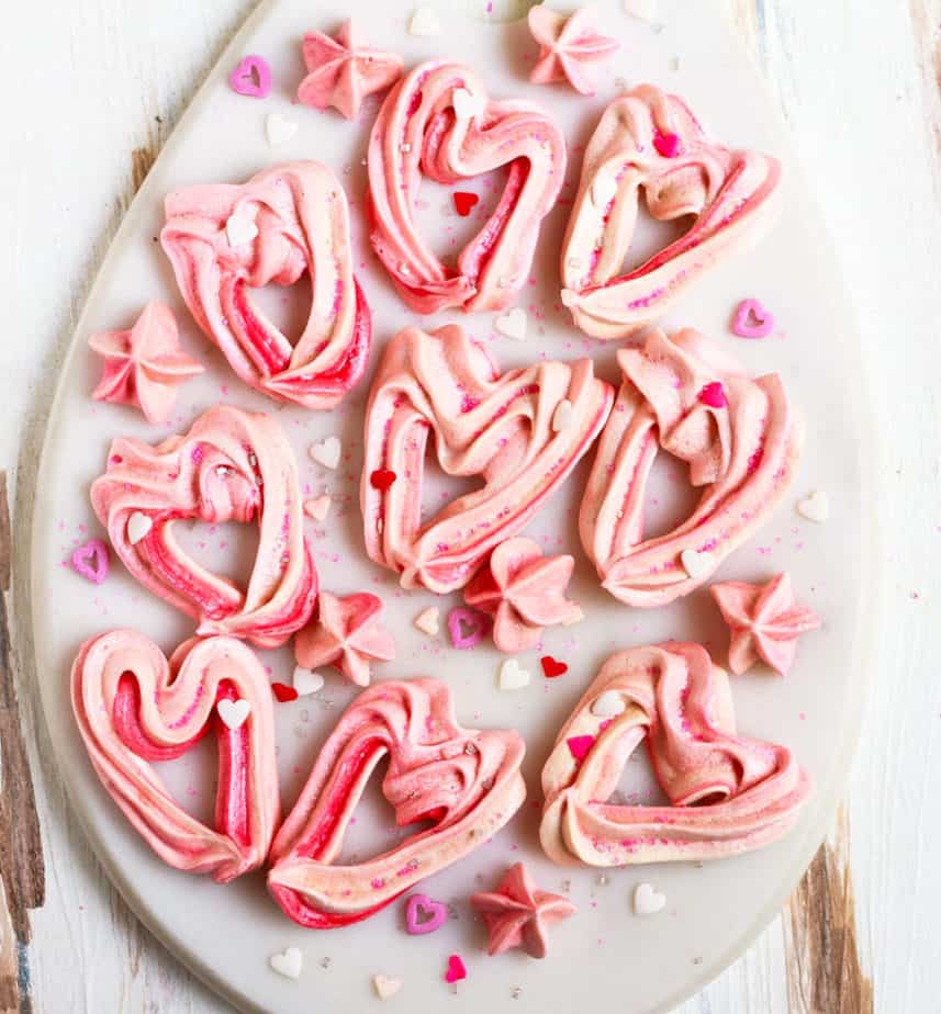 Meringue Cookie glutenfree easy baking Valentine's Day