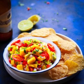 Mango Avocado Salsa vegan glutenfree healthy easy recipe