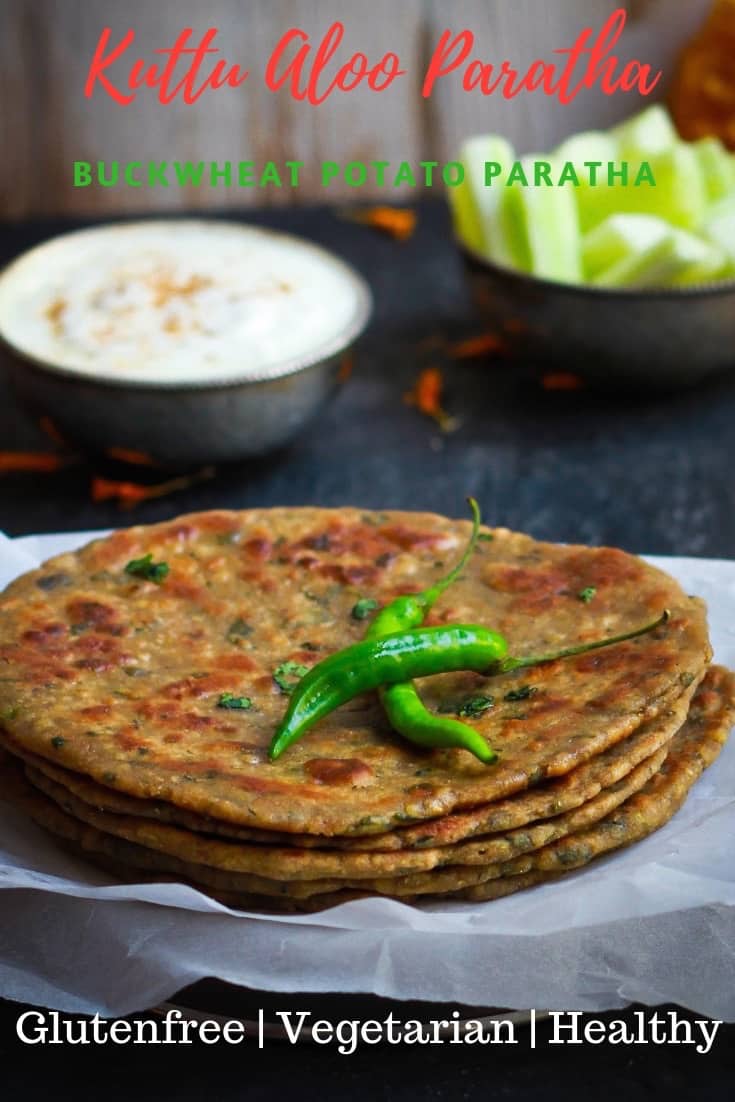 Kuttu Aloo Paratha | vrat ka Khana | glutenfree vegetarian healthy recipe
