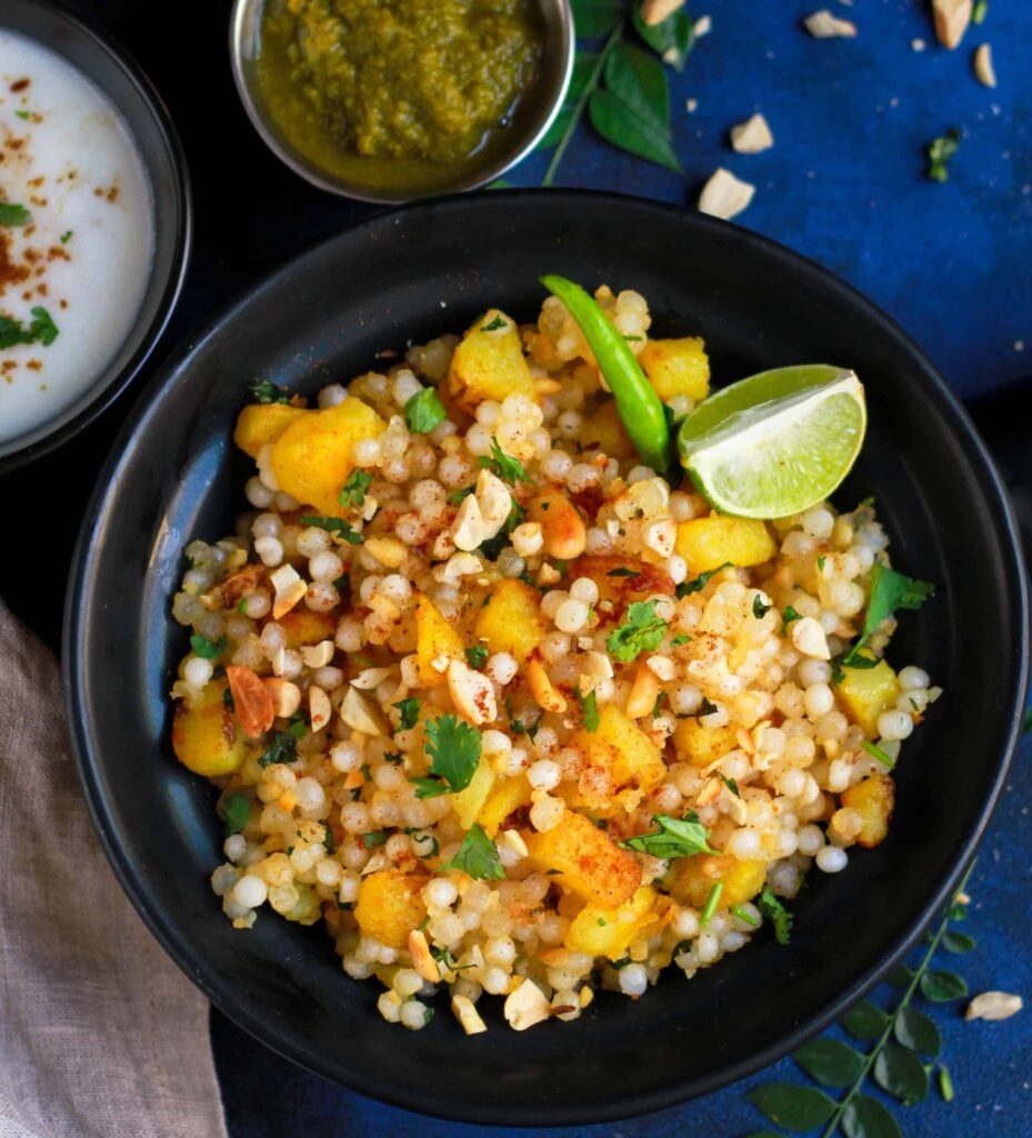 Sabudana Khichdi / Sago Pearl Pilaf Vrat ka Khana Indian Food Vegan Glutenfree