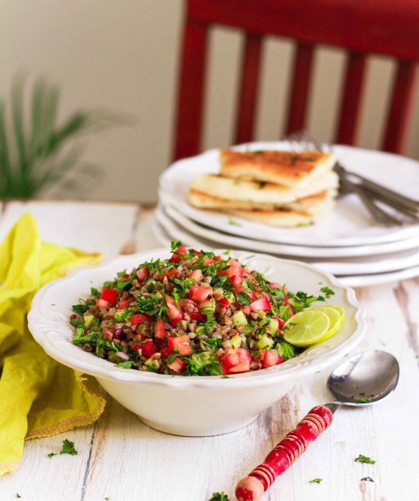 Buckwheat Tabbouleh Salad vegan glutenfree recipe