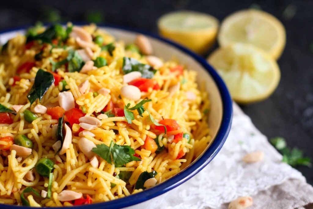 Seviyan Upma ( Savory Vermicelli) Loaded with with vegetables this a quick and healthy breakfast