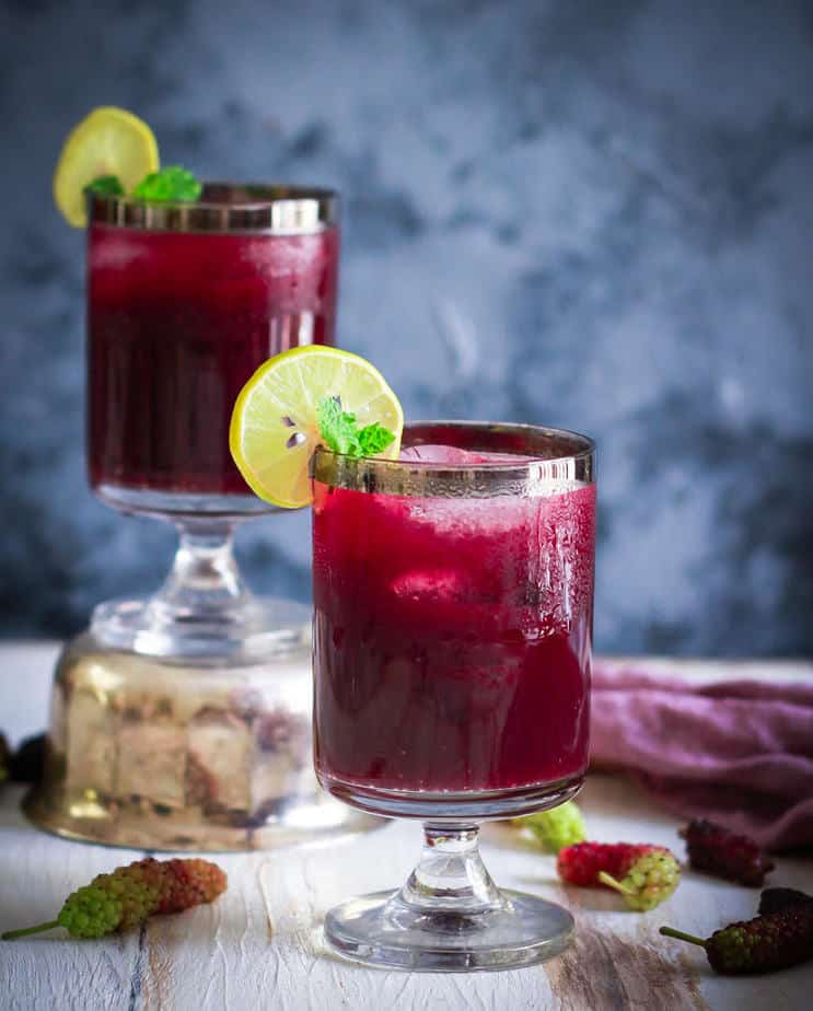 Mulberry Sharbet | Shahtoot Sharbat Summer cooler vegan healthy recipe