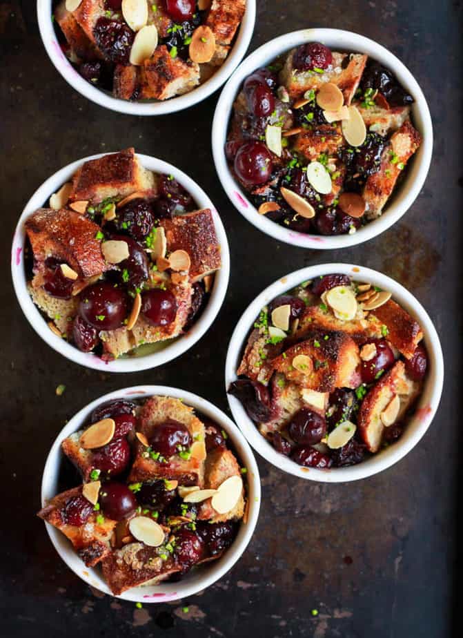 Cherry Bread Pudding easy dairy free baking