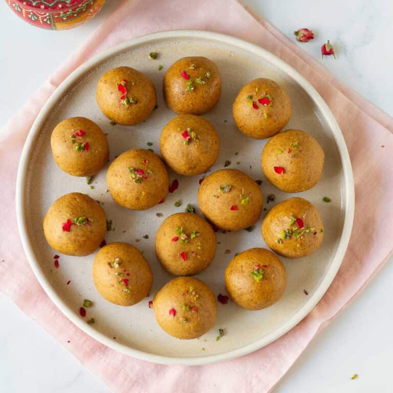 Besan Ladoo With Jaggery