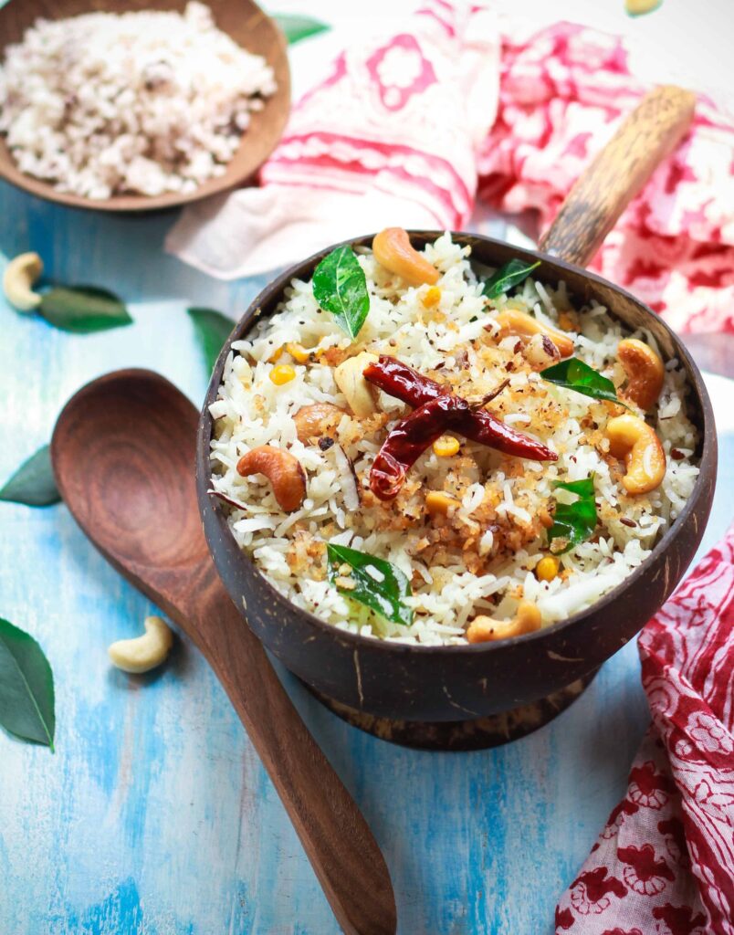 Coconut Rice | South Indian Style | Glutenfree Healthy