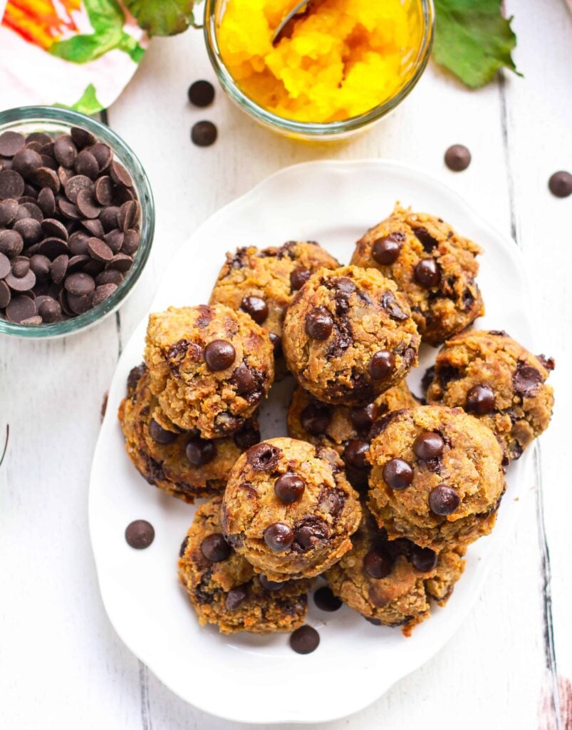 Pumpkin Chocolate Chip Cookies vegan glutenfree baking