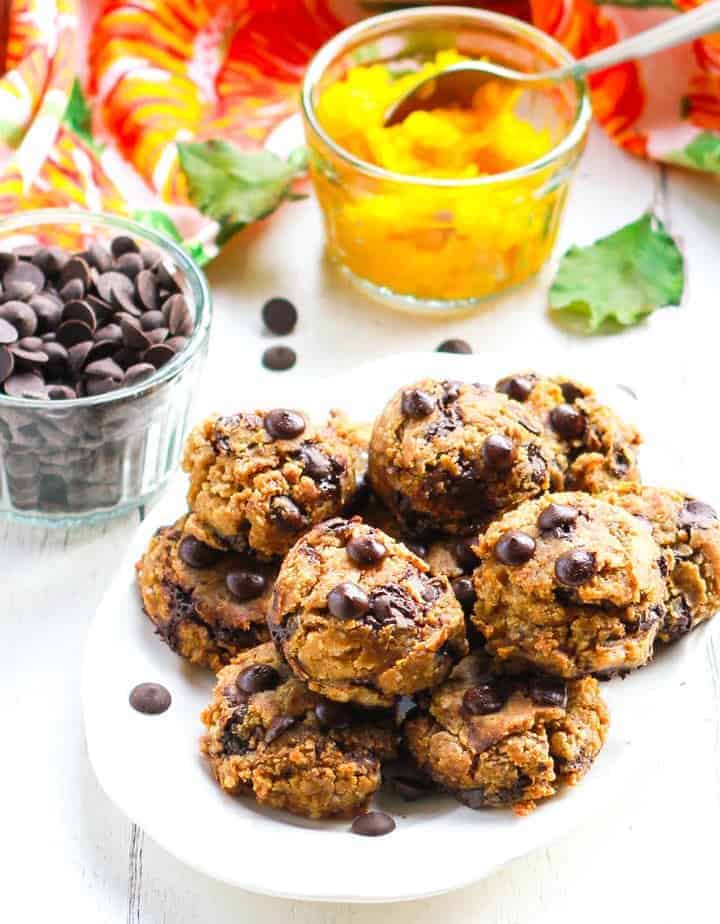Pumpkin Chocolate Chip Cookies vegan glutenfree baking