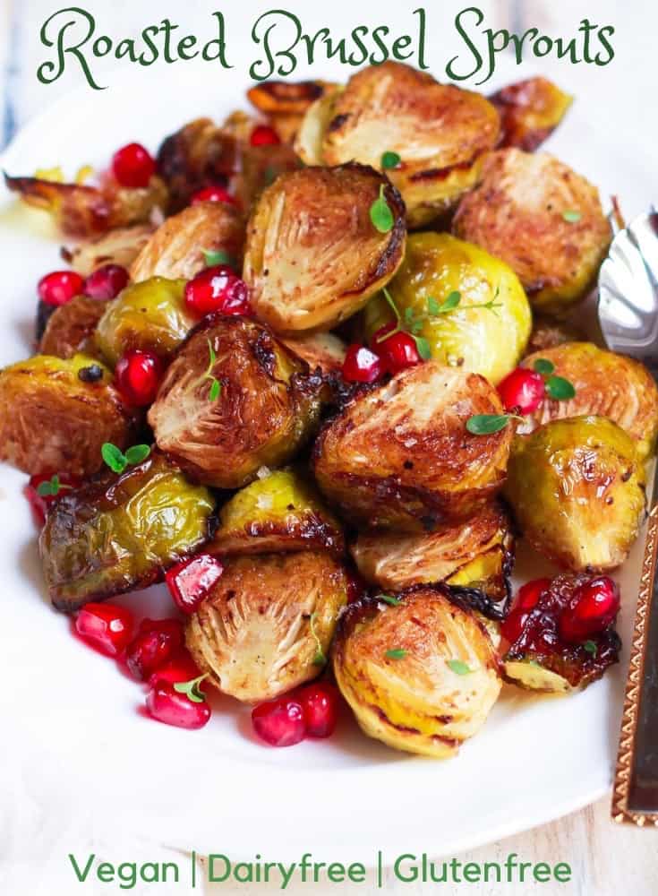 Roasted Brussel Sprouts easy vegan recipe