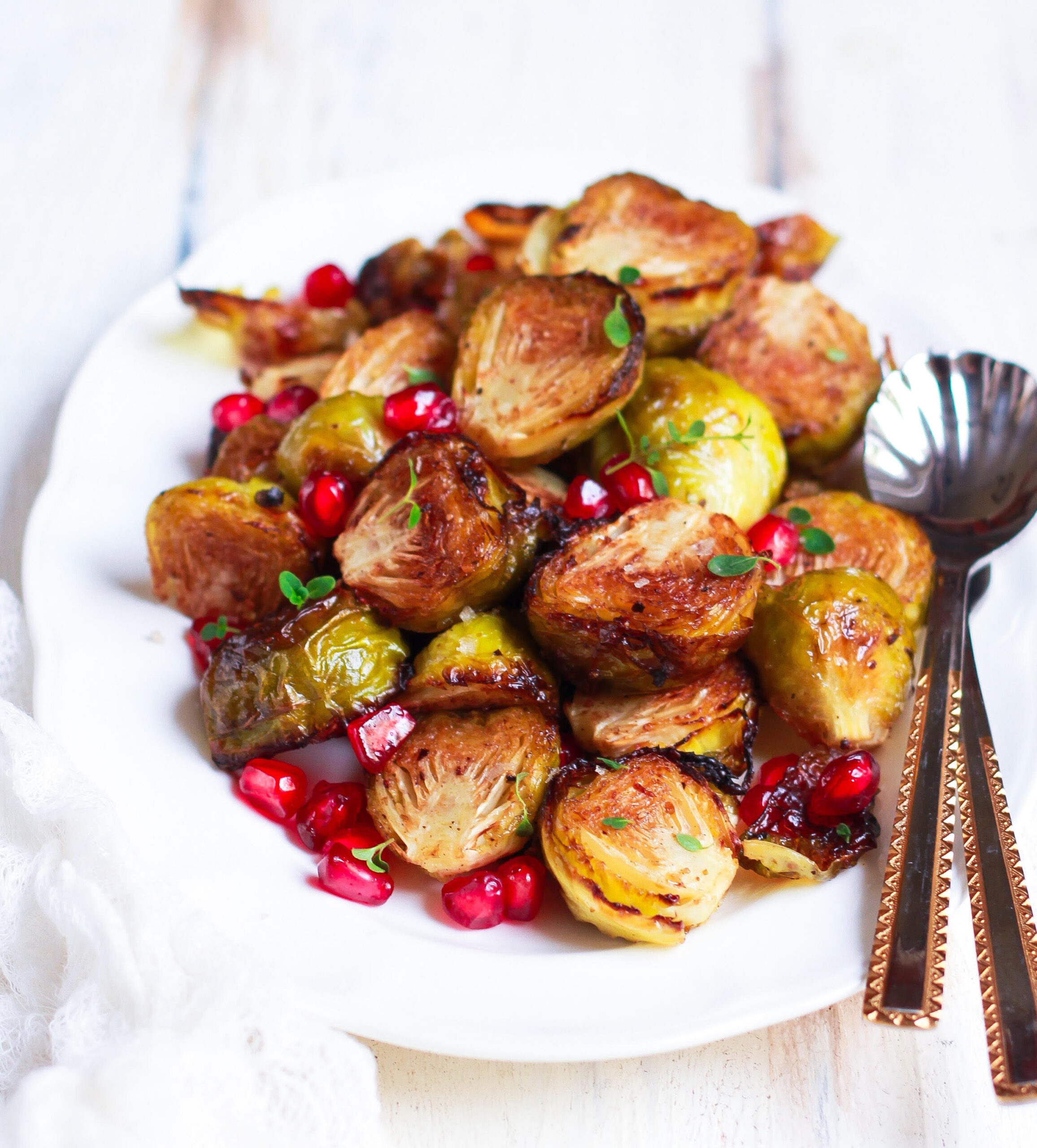 Roasted Brussel Sprouts easy vegan recipe