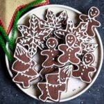 Chocolate Gingerbread Man Cookies