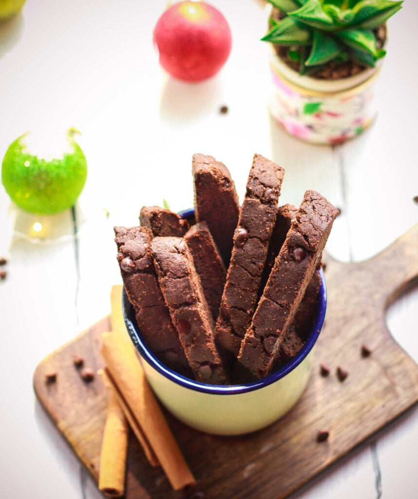 Mocha Gingerbread Biscotti