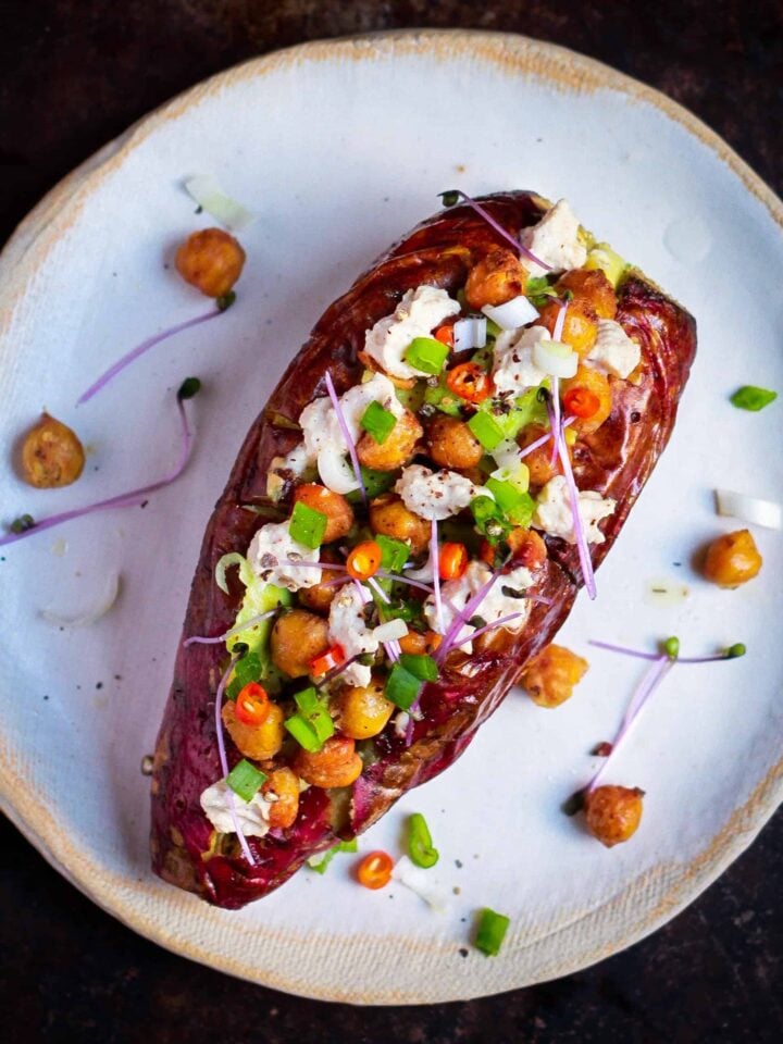 Baked Sweet Potato healthy nutritious vegan glutenfree meal