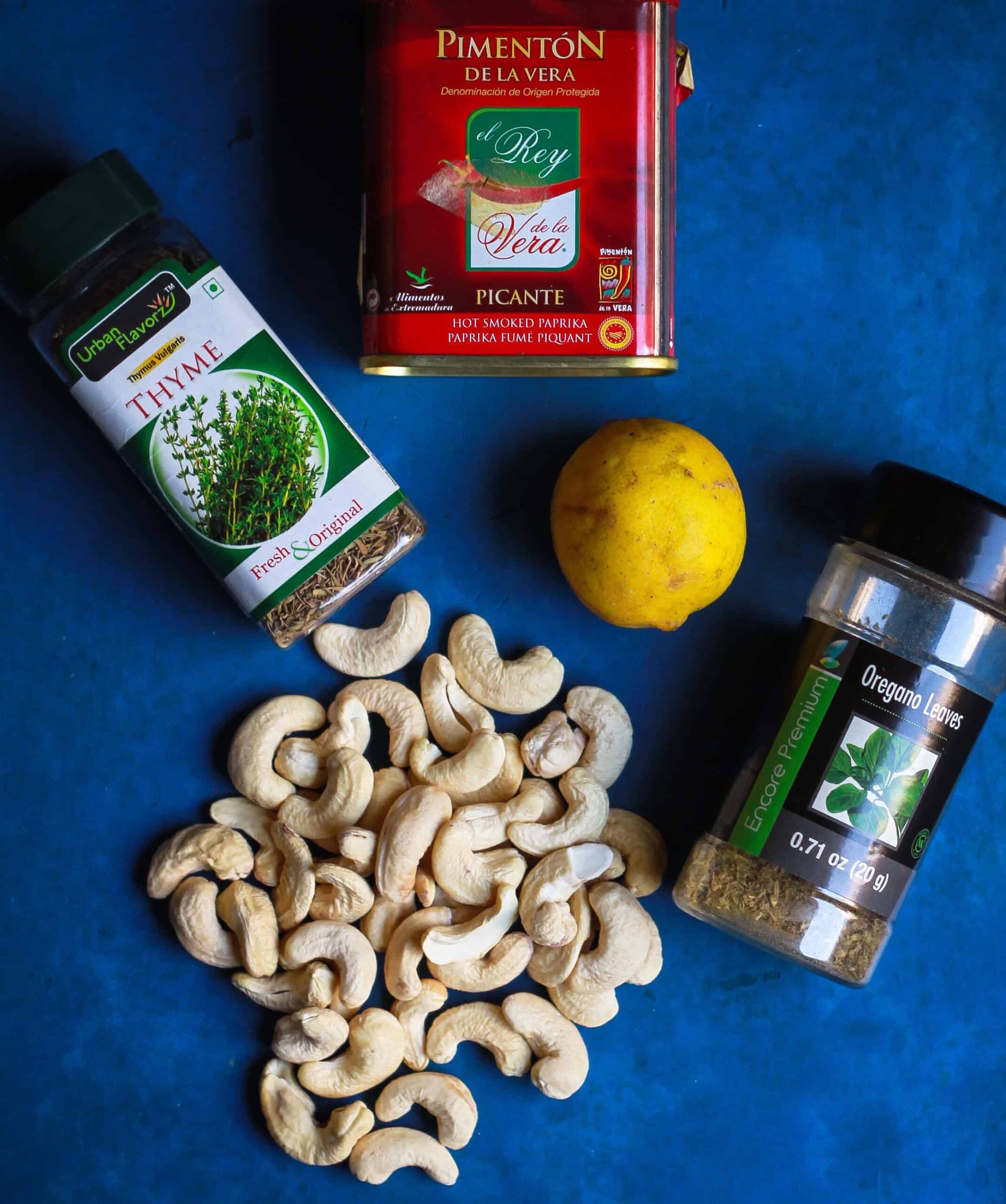 Ingredients for making Cashew Ricotta Cheese